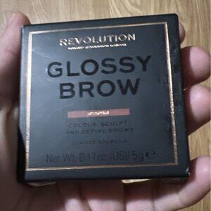 Makeup Revolution Glossy Brow Definer & Sculpt Shade Medium New W/flaw